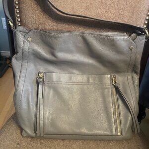 Cole Haan, grey leather handbag